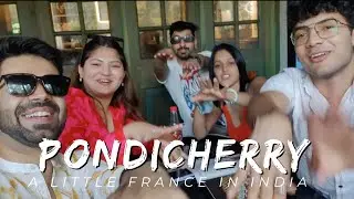 Exploring Pondicherry 🏖 | Cafe Hopping | Rock Beach | Paradise | Auroville | French Colony