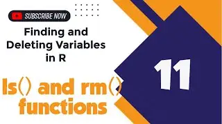 Finding and Deleting Variables in R | ls() function nd rm() function | Monika Verma