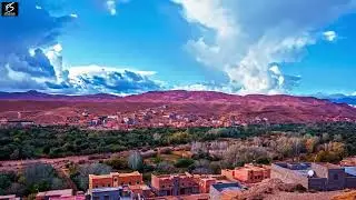 Chefchaouen Blue City Morocco 4K Drone Footage