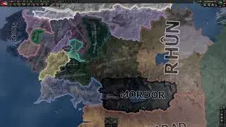 Lord of the Rings meets Hearts of Iron 4 | Lord of the Rings Mod Timelapse 4k
