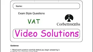 VAT Answers - Corbettmaths