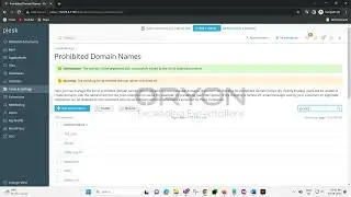 How to prohibit the domain in Plesk