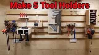 French Cleat Tool Holders DIY Builds | Workshop Tool Storage Organization From FREE Upcycled Wood