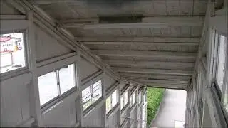 木造の渡り階段
