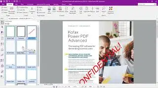 Add watermarks to PDF documents with Kofax Power PDF formerly Nuance Power PDF