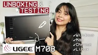 UGEE M708 V3 Pen Tablet (Unboxing, Installation & Testing on Apps) ❤︎ | Emmy Lou