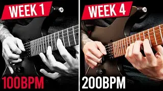 4 MIN Shred Challenge to 200BPM (4 WEEK RESULTS)