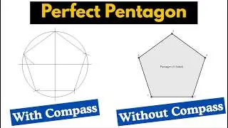 How to draw Pentagon? | How to construct a pentagon 