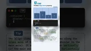 CSS FlexBox align-items property #coding