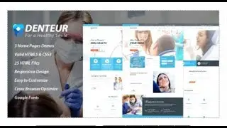 Denteur - Responsive Dental & Medical HTML Template | Themeforest Templates