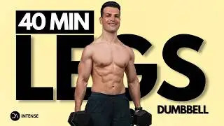 40 min Dumbbell LOWER BODY Workout | Controlled Strength Routine + ABS | Energy Demanding