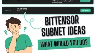 Bittensor Subnet Ideas - It needs to solve something, it can't just be a silly idea