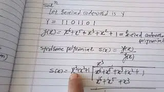 Syndrome decoding for  (7,4) cyclic code g(x)=X3+X2+1