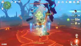 Genshin Impact hu tao burgeon team test