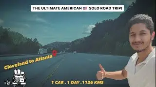 MY FIRST SOLO AMERICAN ROAD TRIP! | CLEVELAND TO ATLANTA @Hesavage #indianvlogger #roadtrip #vlog