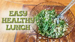 Couscous Pasta Salad - arugula, feta, pine nuts, & golden raisins