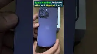 Same Number Active on Esim and Physical Sim 