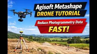 Agisoft Metashape Drone Tutorial | Reduce Photogrammetry Data FAST (UAV Processing for Surveyors)