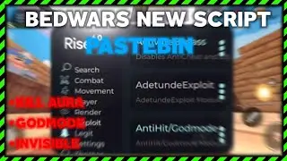 BEDWARS SCRIPT PASTEBIN