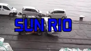 Выгрузка японских машин с судна SUN RIO
