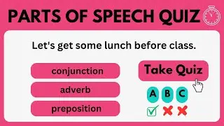 Think You Know Grammar? Parts of Speech Quiz | #GrammarQuiz #EnglishGrammar #PartsOfSpeechQuiz