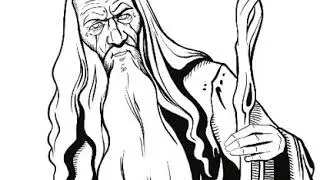 📺 Gandalf - digital painting time lapse - Part 1 🎨
