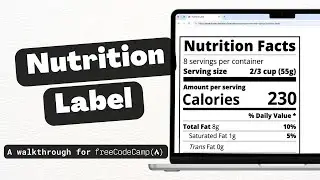 Learn Typography by Building a Nutrition Label - freeCodeCamp Legacy Responsive Web Design V8 Guide