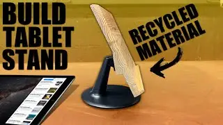 How to Make a Homemade Wooden Tablet Stand - DIY