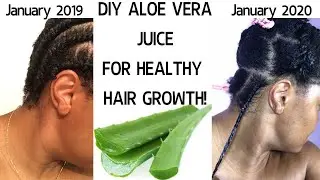 DIY: How I Make My Own Aloe Vera Juice For Massive Hair Growth & Hair Health! #aloeverajuice