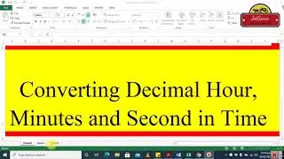 Converting decimal hours, minutes and seconds in Time value
