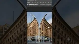 Let's Unzip the Building.#photoshop #graphicdesign #tutorial