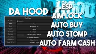 ROBLOX - DA HOOD | AIMLOCK, AUTO KILL, AUTO FARM CASH | FLUXUS