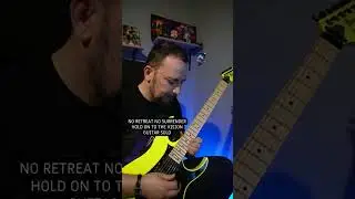 Hold on to the Vision (No Retreat No Surrender, Karate TIger OST) Guitar Solo 