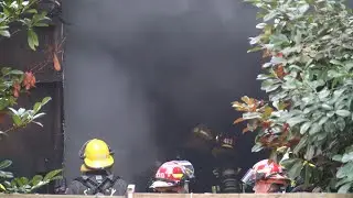 Firefighters battle another fire at a vacant property in Whalley, 2nd in less than a month