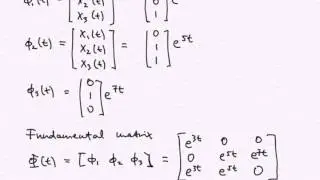 Homogeneous Linear Systems of ODE: Diagonalizable matrices