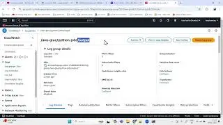 AWS GLUE TRAINING : How to check output & error logs in AWS Glue Job