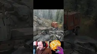 Snowrunner - Ford on a hairpin bend