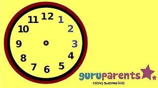 Count to 12 | Count the numbers on the clock | Numbers video for toddlers