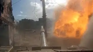 ᴴᴰ Death of a Tank on GoPro ✞The T-72 Tank destroyed in Damascus ♦ subtitles ♦
