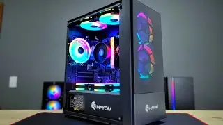 Gabinete Hayom GB 1714 Que Acompanha 2 Fans RGB + 5 Fans T-Dagger T-TGF515