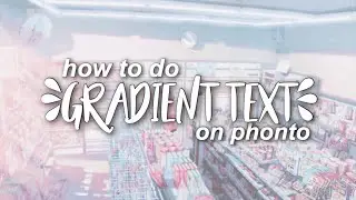 how to do gradient text in phonto