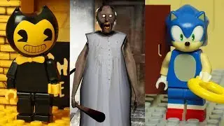 LEGO Granny vs Bendy and Sonic