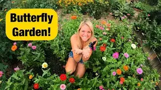 We Planted a MASSIVE Butterfly Garden! -- Cole & Jay Garden Tour Ep.1