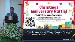 GCFNORTH WORSHIP SERVICE || NOVEMBER 23, 2025