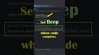 Python Shorts | Trigger a Python ALARM 🚨 after the script ends!