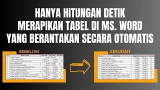 100% Berhasil!!! Cara Cepat Merapikan Tabel di Microsoft Word Secara Otomatis Hanya Hitungan Detik