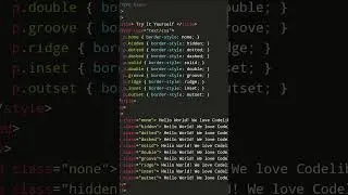Css use to create border 