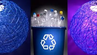 Creative DIY lamp from plastic bottles - Do it yourself - Lifekaki / 