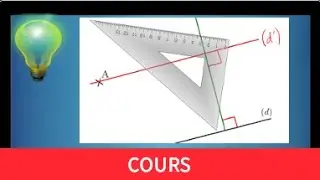 Cours ♦ Tracer la parallèle à une droite passant par un point • Utiliser une équerre ♦ Sixième