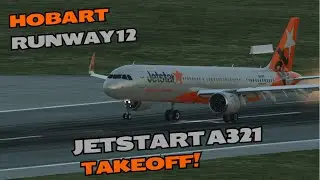 X-Plane 12 2023 | INSANE JETSTAR A321 TAKEOFF | HOBART RWY 12 | ULTRA GRAPHICS 4K